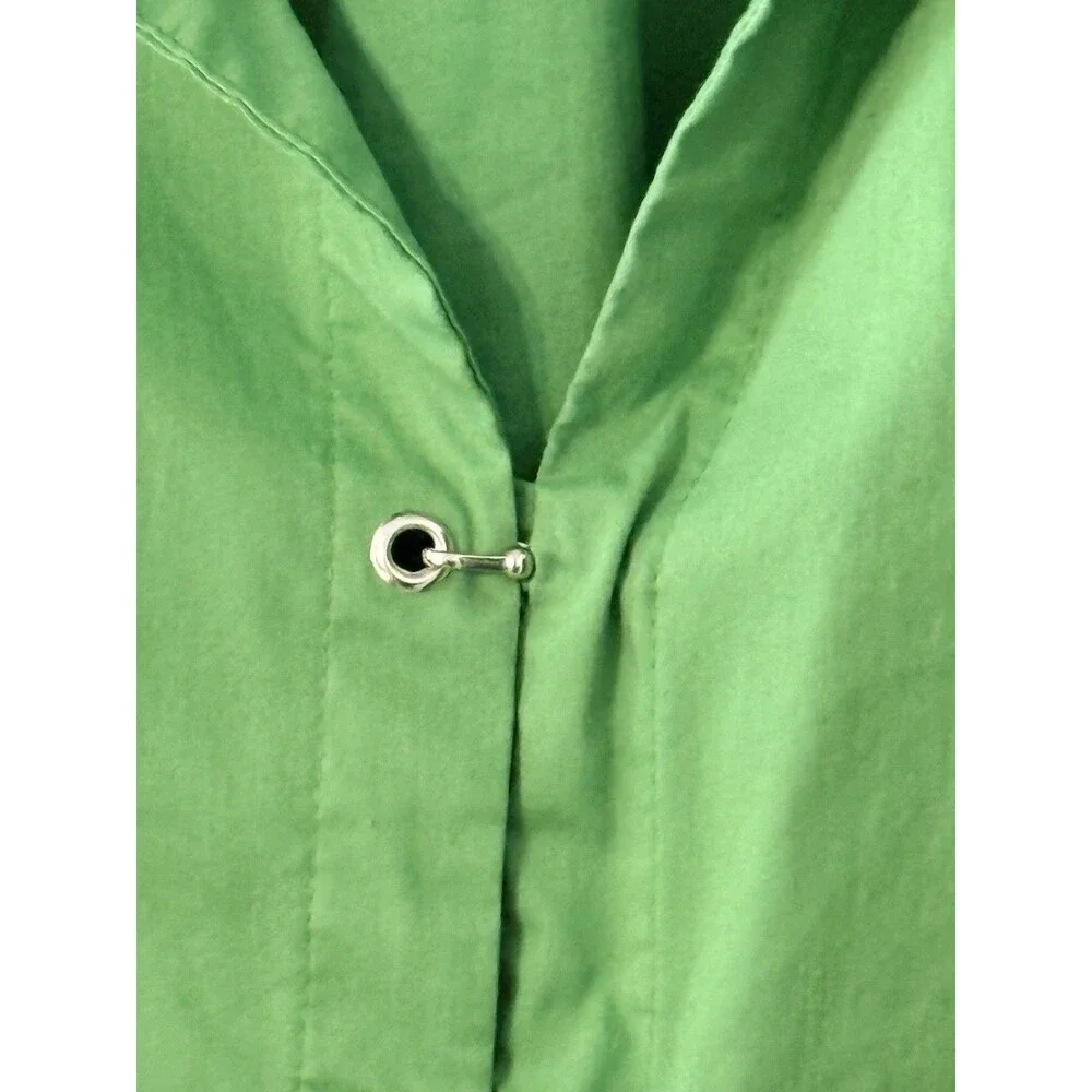Dressbarn Women’s Blouse | Green | XL | 3/4 Sleeve | Hook n Eye Buttons |